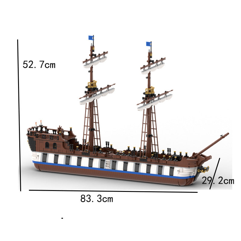 Pirate Armed Merchant Ship Model Assembled Toy Decoration