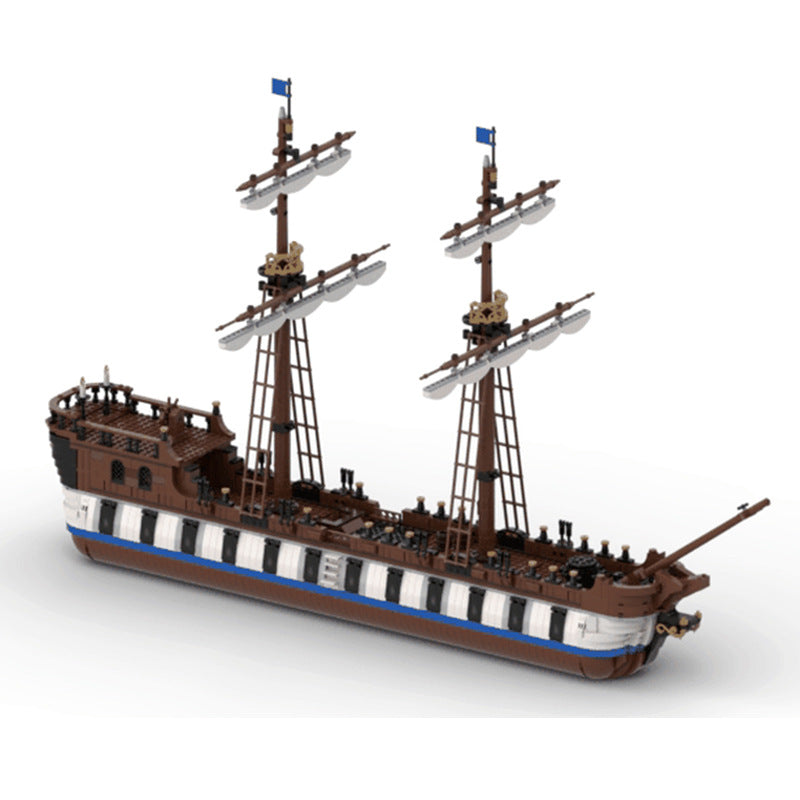 Pirate Armed Merchant Ship Model Assembled Toy Decoration