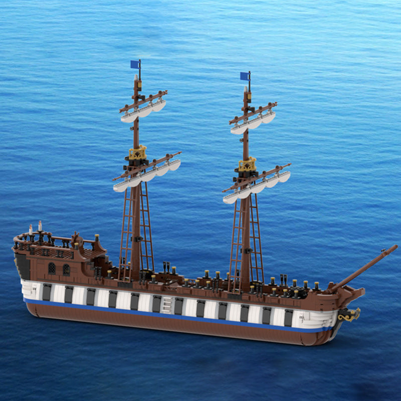 Pirate Armed Merchant Ship Model Assembled Toy Decoration