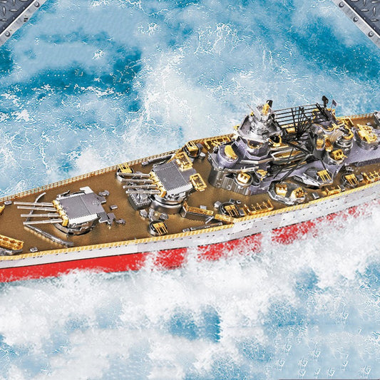 3D Metal Puzzle Battleship Model Toy