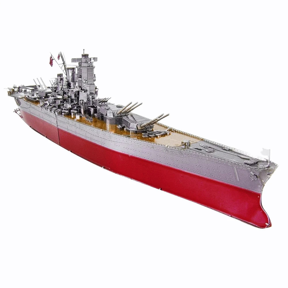 Piececool 3D Metal Puzzle Model Building Kits - Battleship Yamat Battleship Jigsaw Toy ,Christmas Birthday Gifts for Adults