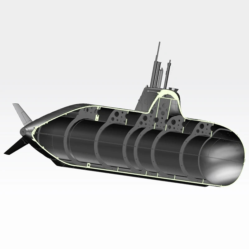 In Stock Submarine 1/72 75cm RC Submarine SLA Resin Assembly Kit German Type 212 Submarine Model