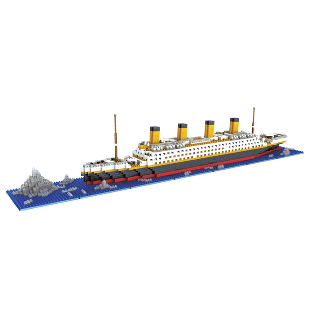 Doubuilt Titanic Cruise Ship Model Blocks 1860/1288pcs Ship Building Blocks Gift for Kids Children Home Office Ornaments Fast Sh