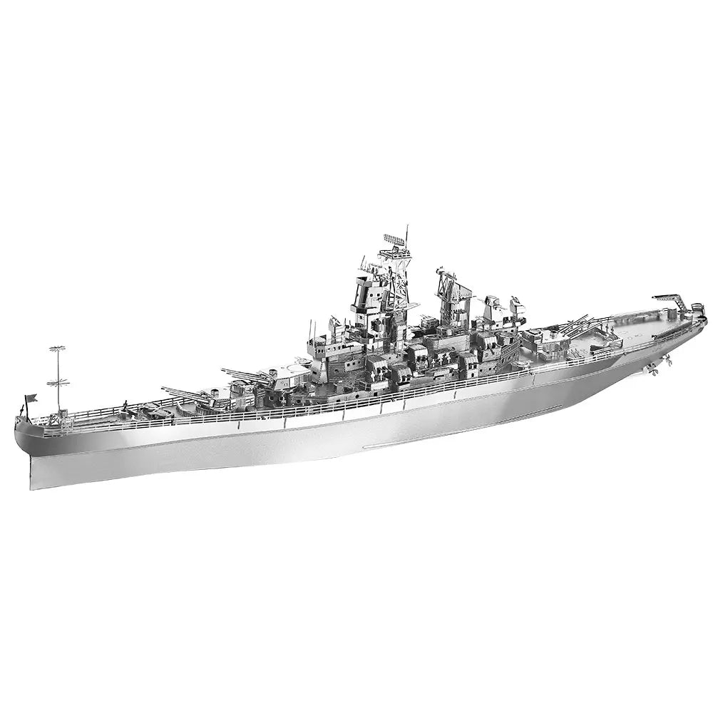 Piececool 3D Metal Puzzles Jigsaw-Uss Missouri Battleship DIY Model Building Kits Toys for Adults Birthday Gifts