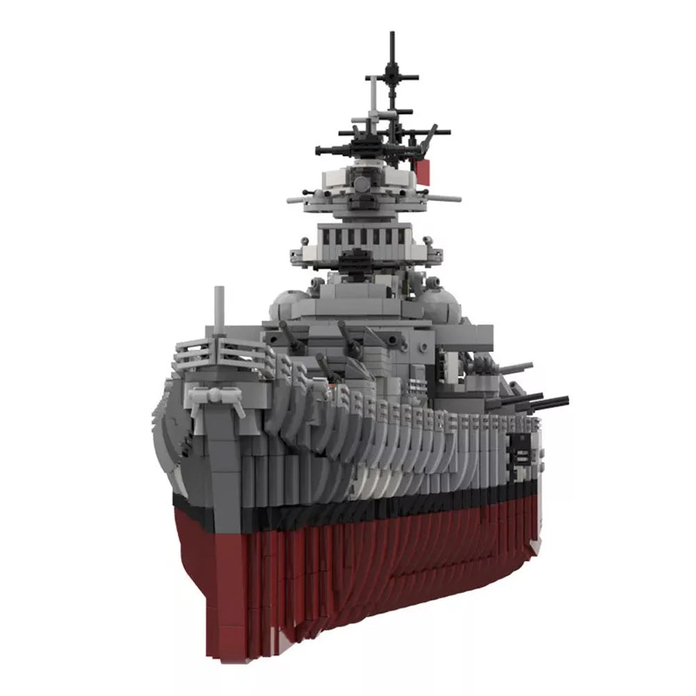 Gobricks MOC Military Series Bismarckss Bout Warship Building Blocks Bricks German Navy Model Bismarcks Bricks Set For Kid Gift