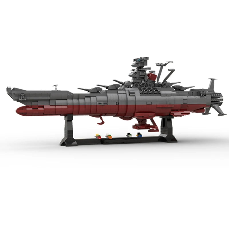 Moc Space Battleship Yamato Spaceship Military Weapon Space Ship Model Building Blocks City Spaceship Building Blocks Kids Toys