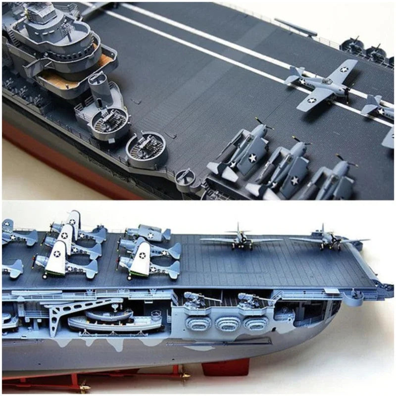 Assembled Warship Aircraft Carrier CV-8 1/200 Model Kit Merit62001 Hornet 1/200 Ship Model Kit